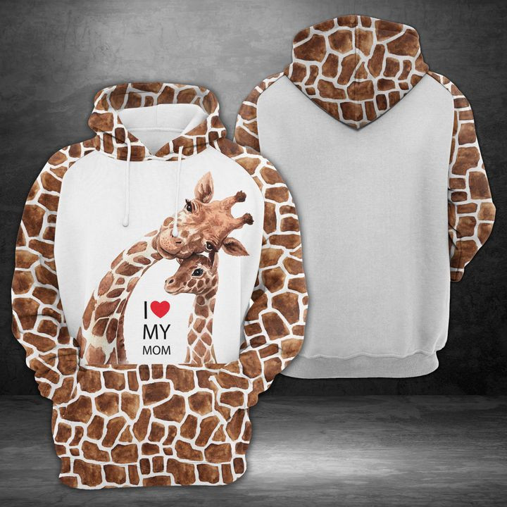 Giraffe Mom And Baby 3D All Over Print Hoodie & Zip Hoodie