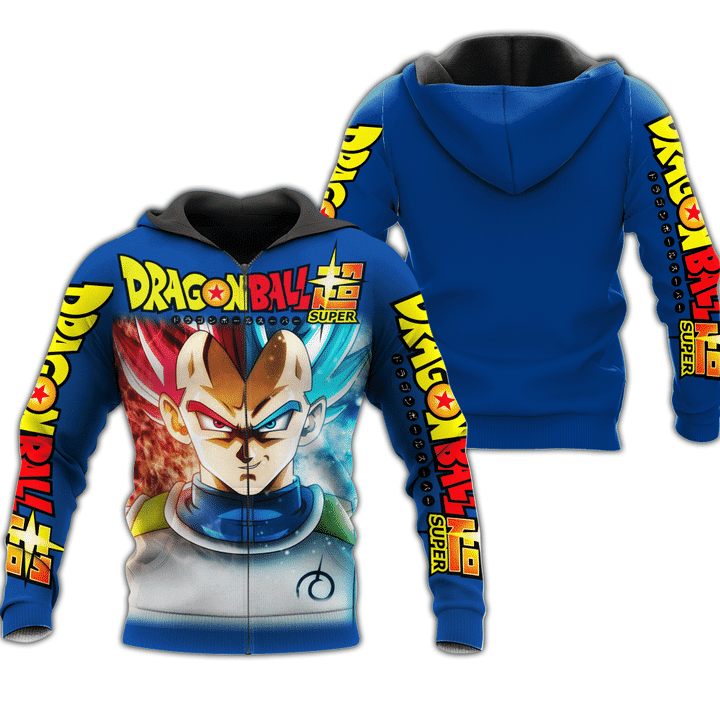 Prince Vegeta Cosplay Dragon Ball  3d Hoodie Zip Hoodie
