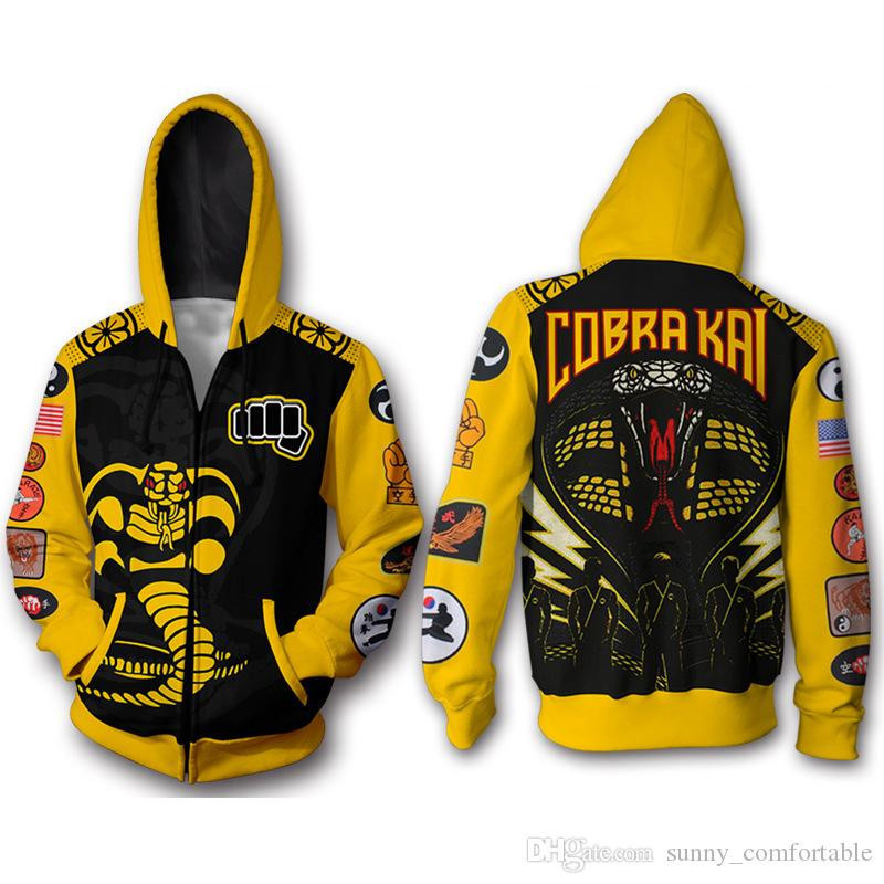 The Karate Kid Cobra Kai 3d Print 3d Hoodie Zip Hoodie