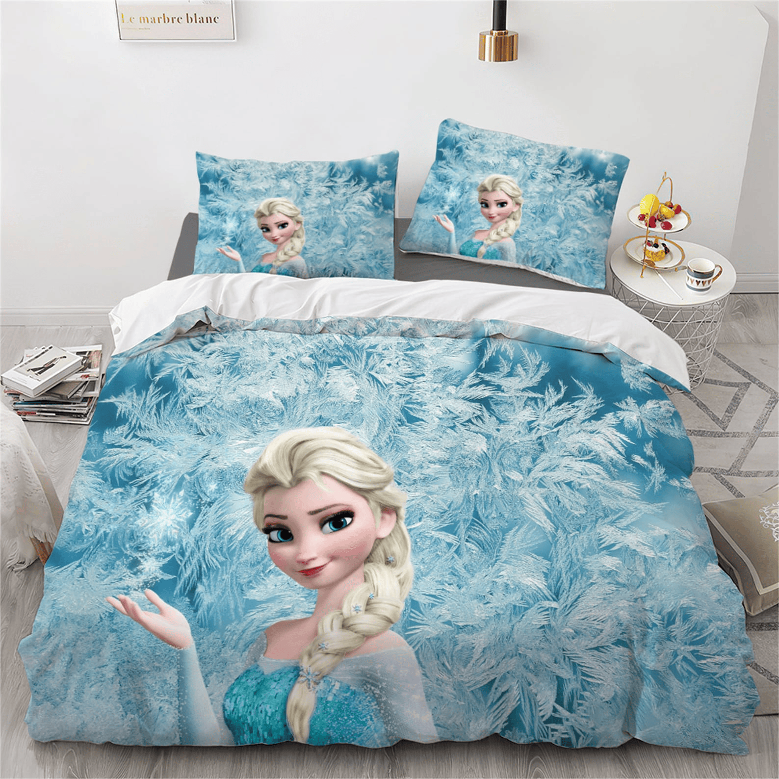 Frozen Bedding Set Elsa Making Snow Graphic Duvet Covers
