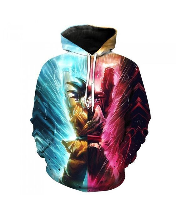 Pullover Angry Goku 3D All Over Print Hoodie & Zip Hoodie