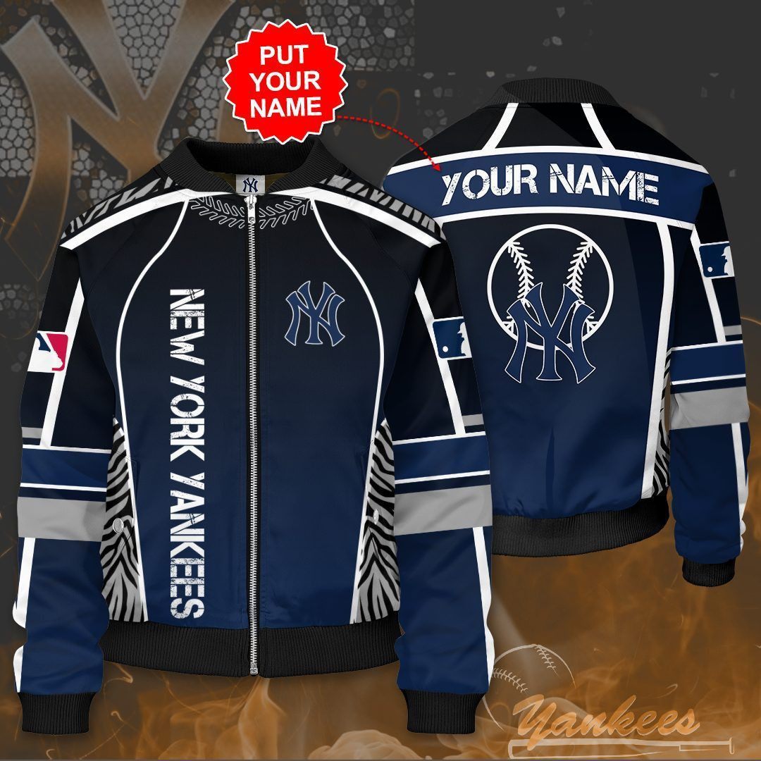 New York Yankees Custom Name Bomber Jacket V8