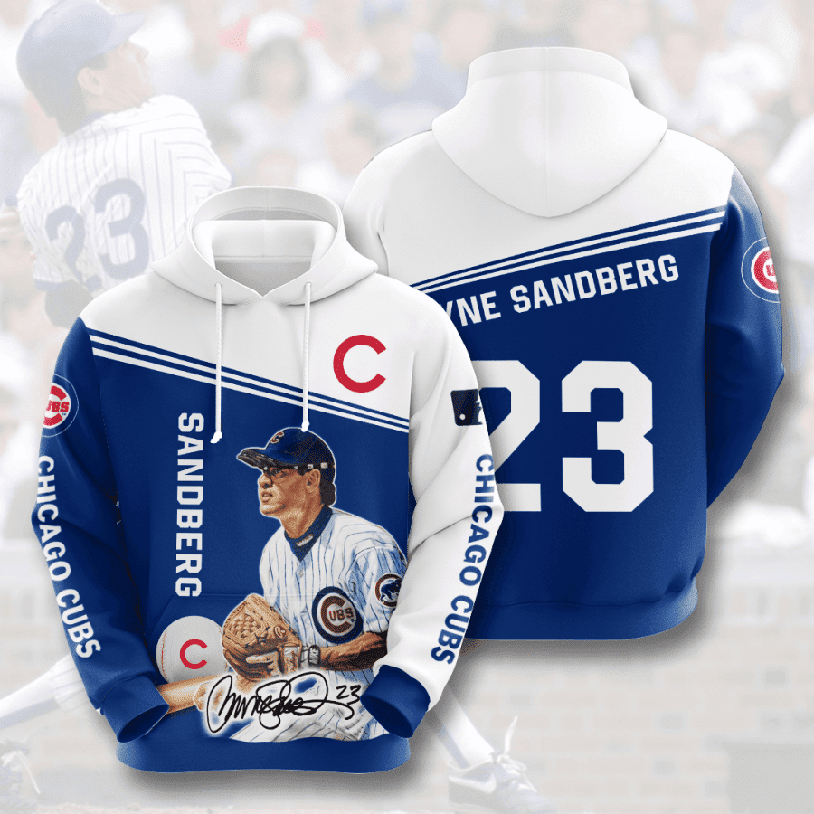 CHICAGO CUBS Ryne Sandberg 3D All Over Print Hoodie & Zip Hoodie