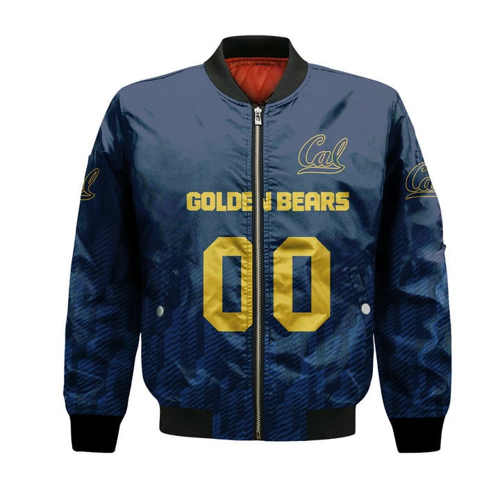 California Golden Bears Custom Text Number Blue Bomber Jacket V9