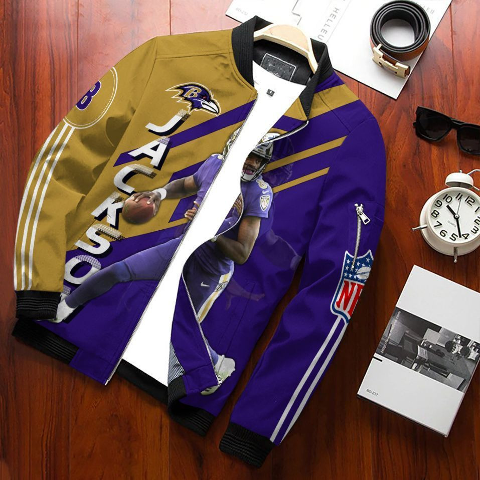 Lamar Jackson - Baltimore Ravens Bomber Jacket 049