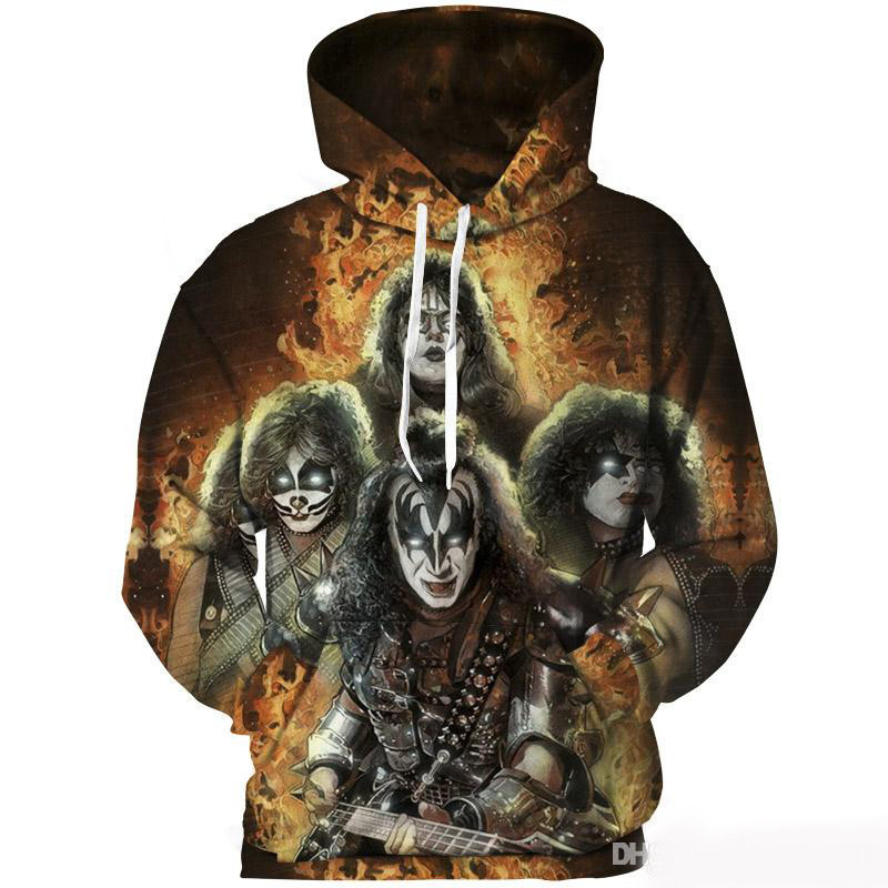 The Kiss Band Hoodies Hommes Femmes Sweat
