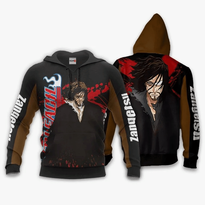 Zangetsu Bleach 3d Hoodie Zip Hoodie