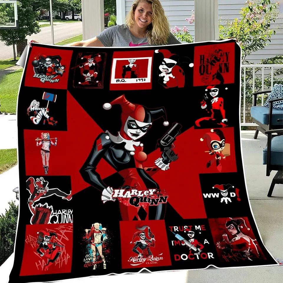 Harley Quinn Fleece Sherpa Blanket