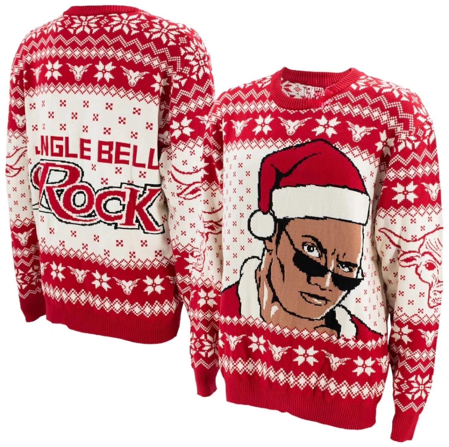 The Rock Jingle Bell Rock Ugly Christmas Sweater