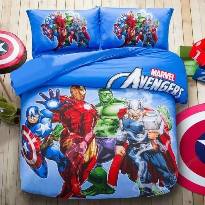 MV Bedding Set Iron Man Thor Hulk Captain America Duvet Covers