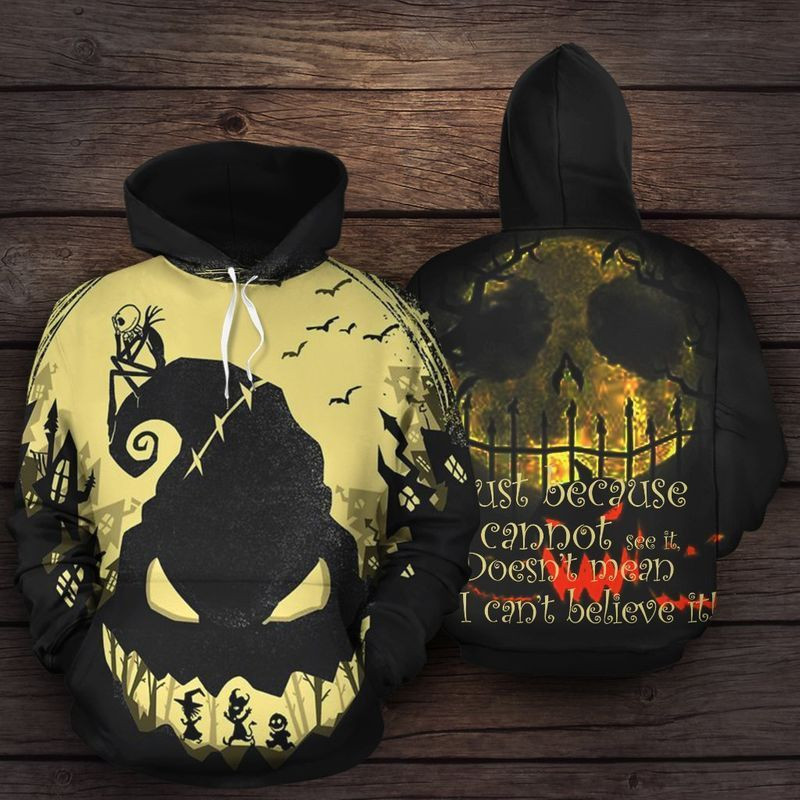 Jack Skellington Halloween Over Print 3d Hoodie Zip Hoodie 2