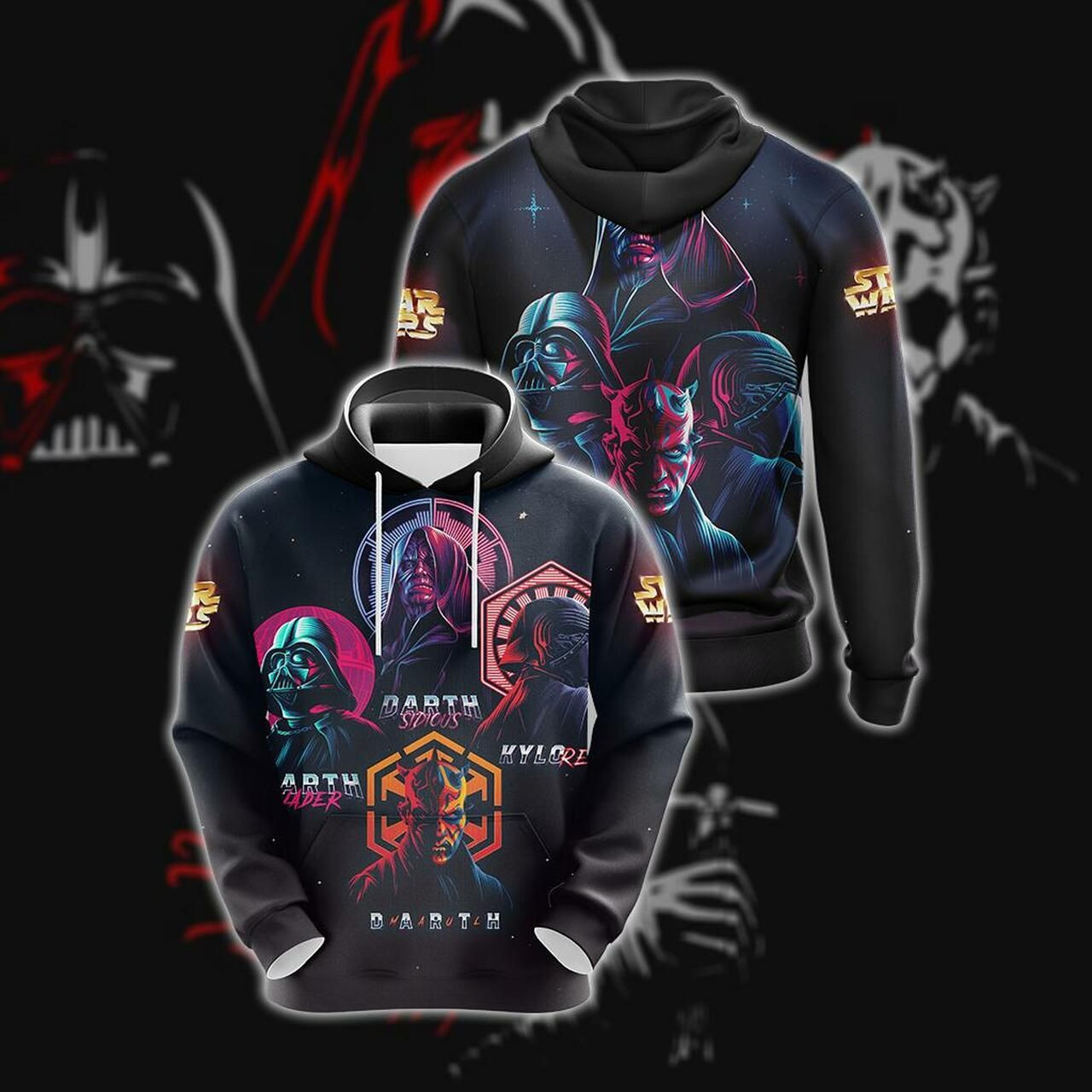 Star Wars – Villains Unisex 3D All Over Print Hoodie & Zip Hoodie