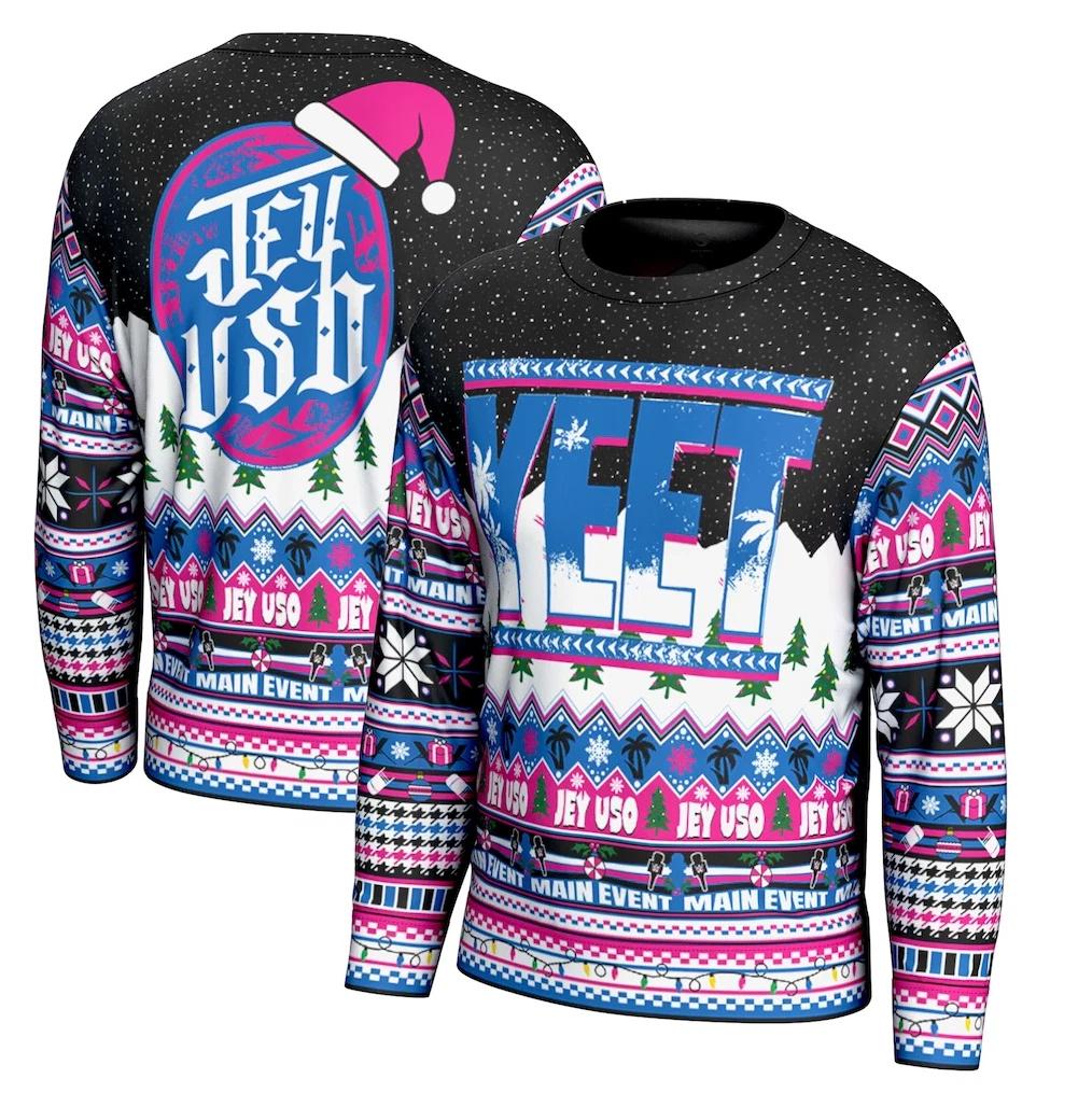 WWE Jey Uso YEET Ugly Christmas Sweater