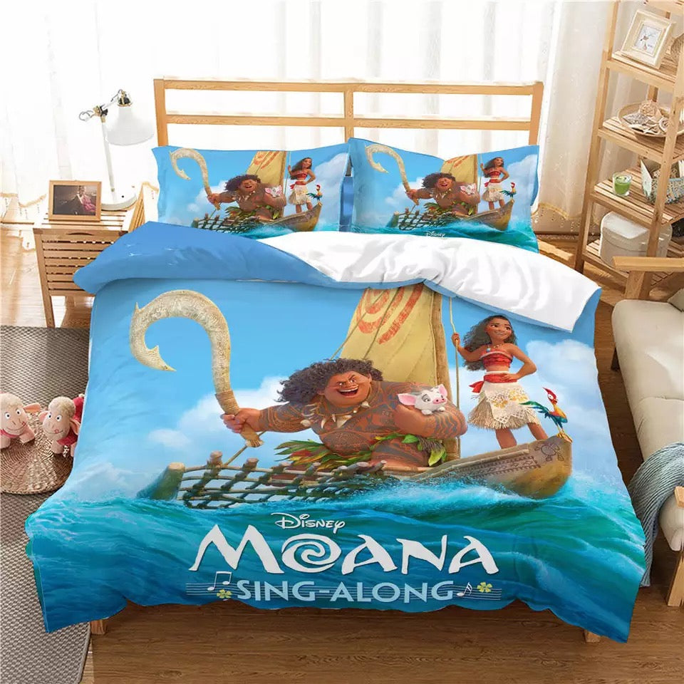 Moana Bedding Set DN Moana And Maui Sing Along Duvet Covers
