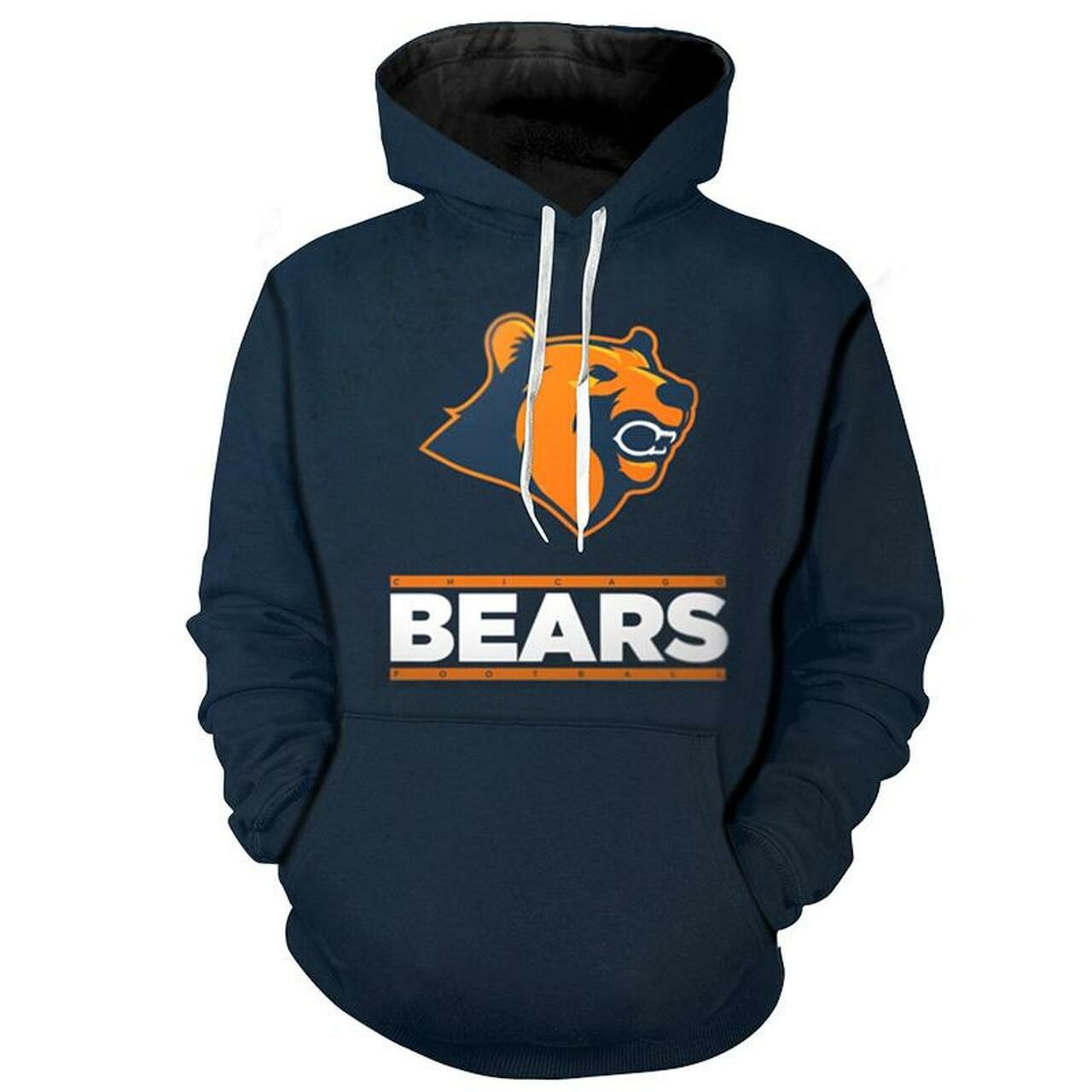 Chicago Bears 3D All Over Print Hoodie & Zip Hoodie