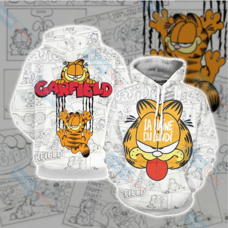 Garfield Cat Unisex D Hoodie Zip Hoodie
