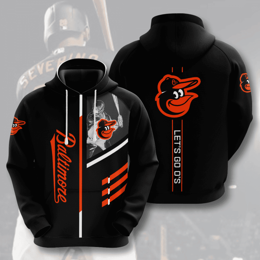 Baltimore Orioles 3D All Over Print Hoodie & Zip Hoodie