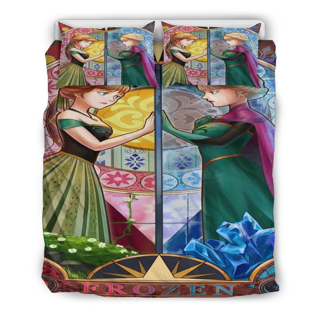Frozen Bedding Set Sisters Anna And Elsa Art Duvet Covers