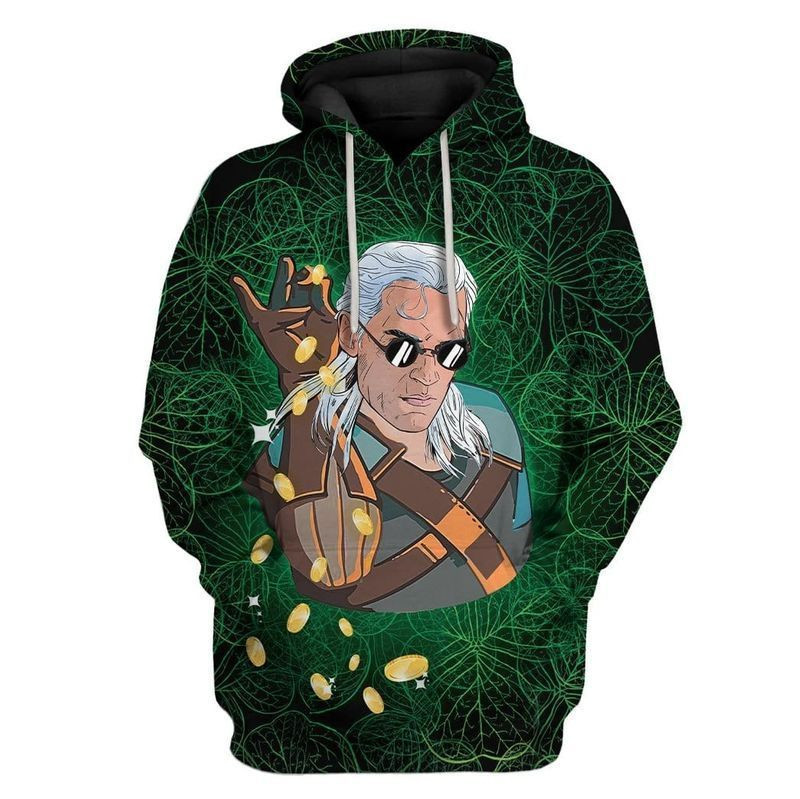 Toss A Coin On St Patrick's Day Over Print 3d Hoodie Zip Hoodie