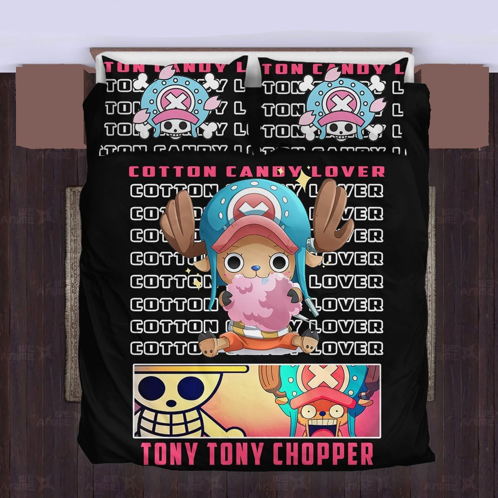 One Piece Bedding Set Cotton Candy Lover Tony Tony Chopper Graphic Duvet Covers
