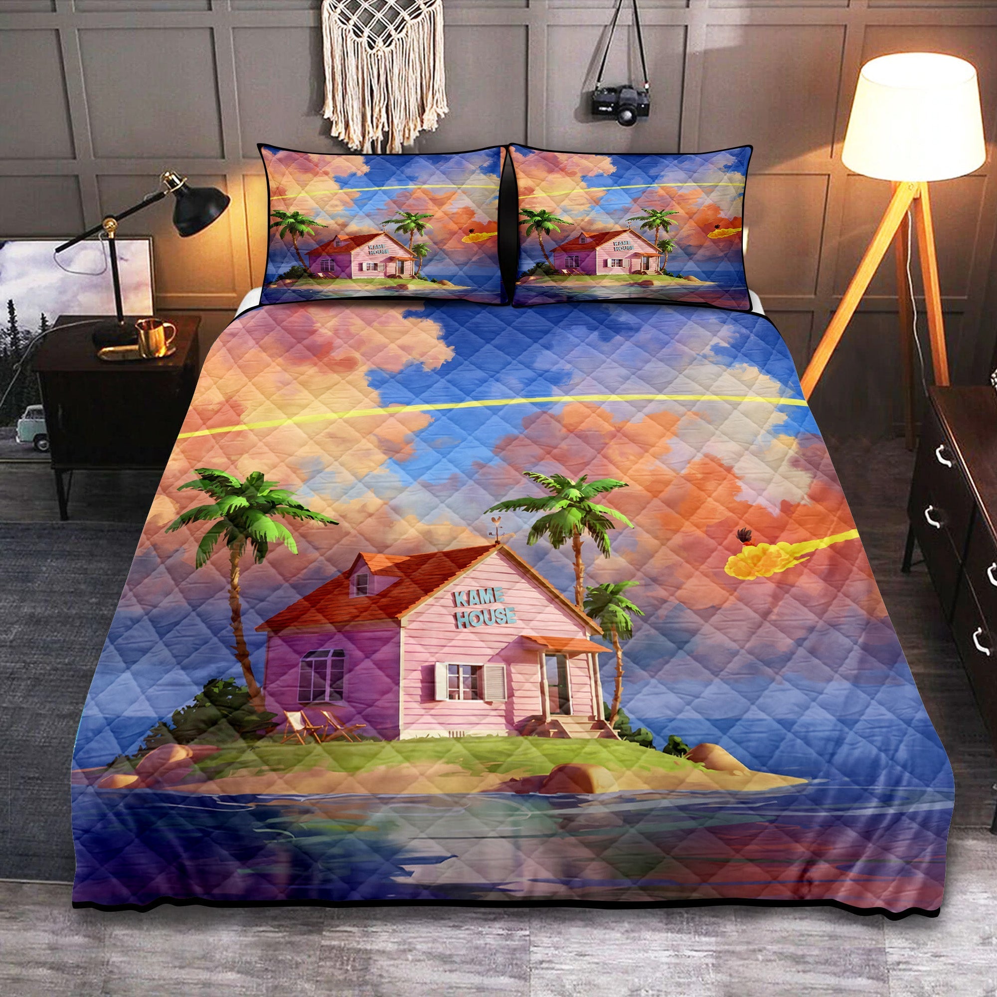Dragon Ball Bedding Set Dragon Ball Kame House Duvet Covers