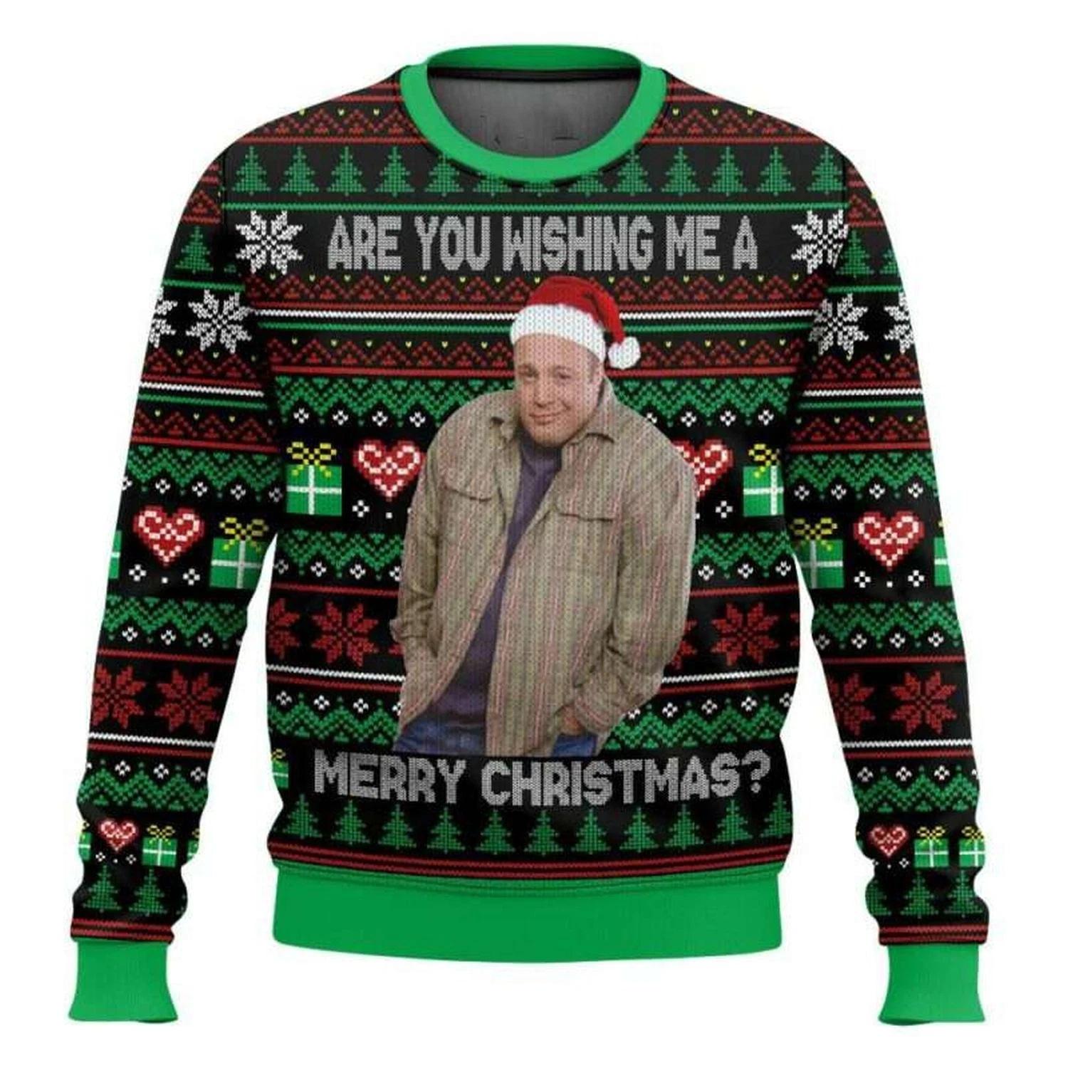 Kevin James Meme Ugly Christmas Sweater