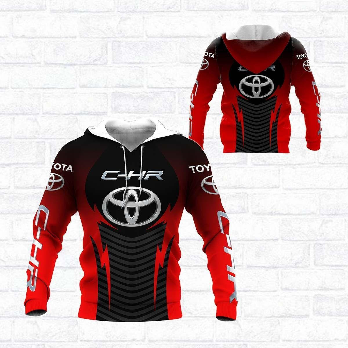 Toyota C-hr Shirt 862, 3d Hoodie Zip Hoodie