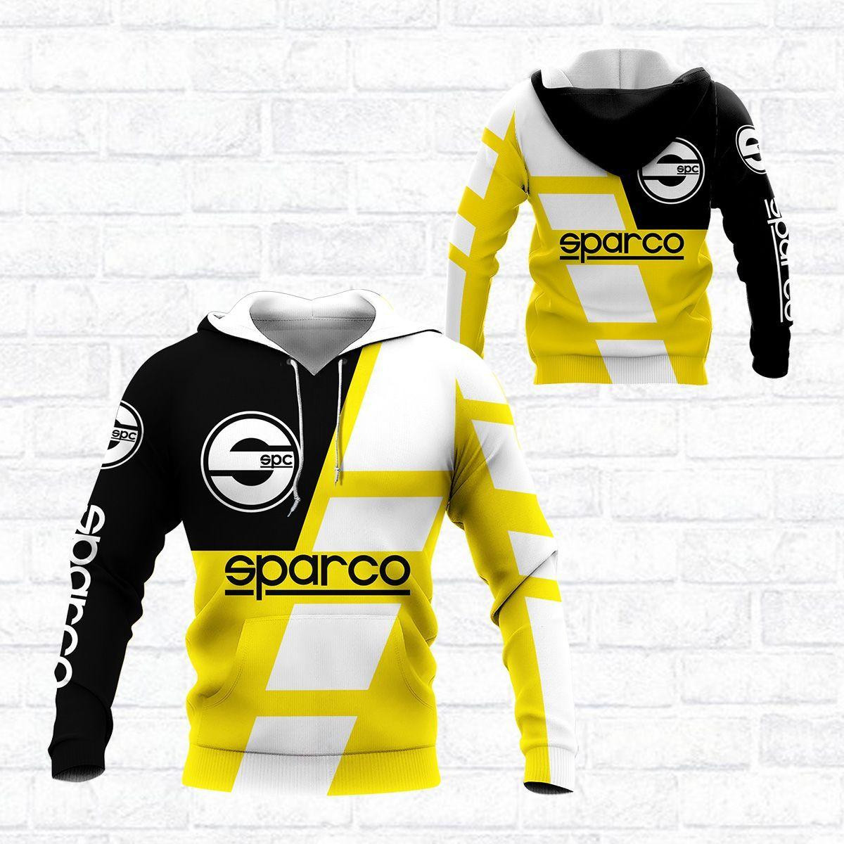 Sparco Shirt 369, 3d Hoodie Zip Hoodie