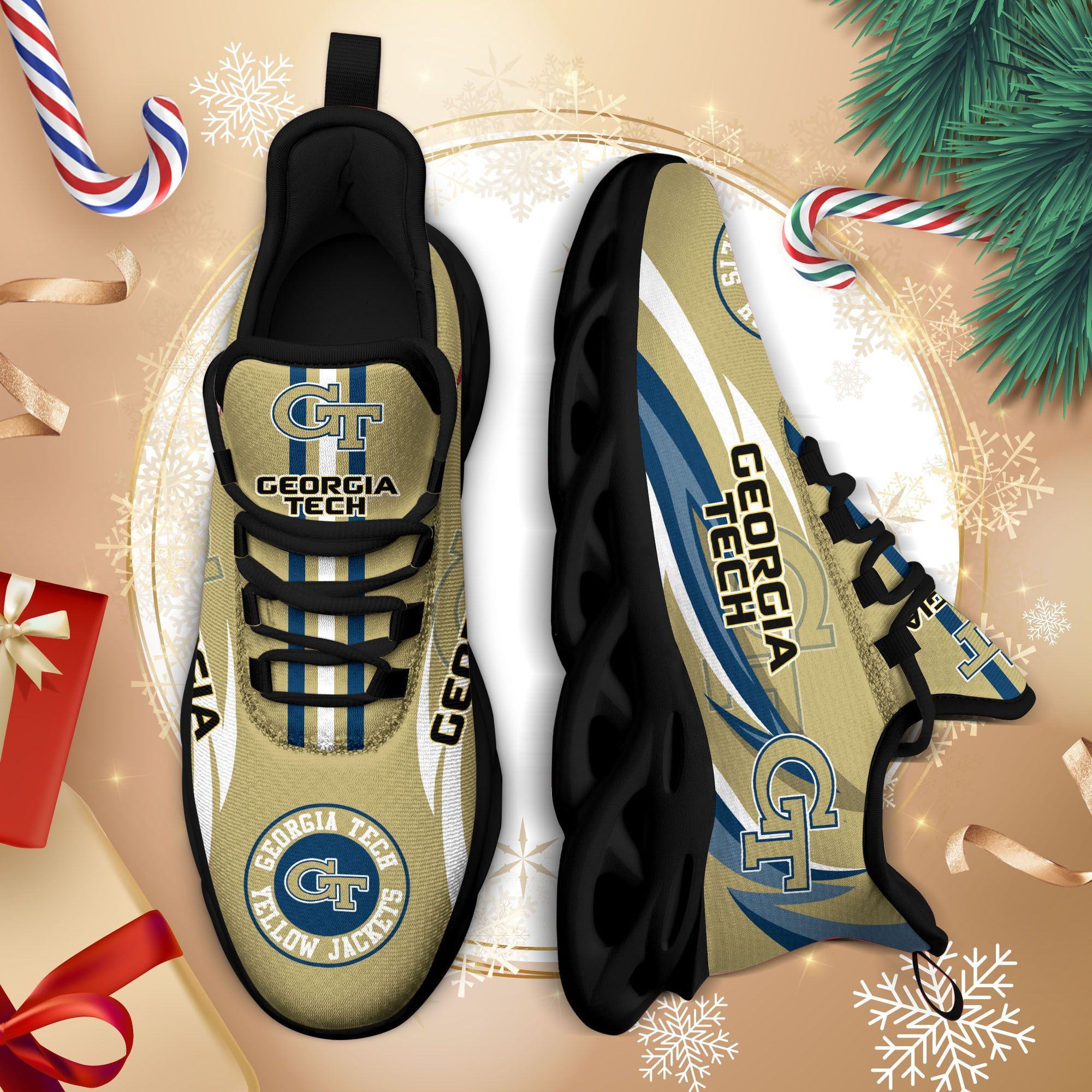 Georgia Tech Yellow Jackets 3-max Soul Sneakers For This Season Na25188