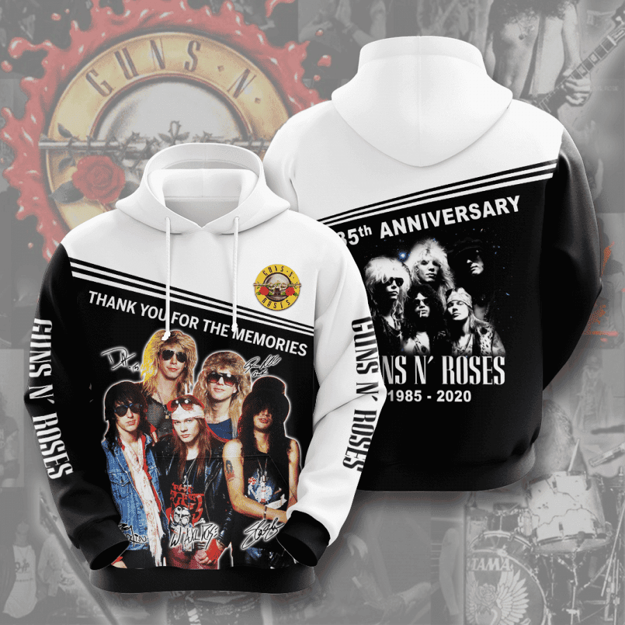 Guns N’ Roses 3D All Over Print Hoodie & Zip Hoodie