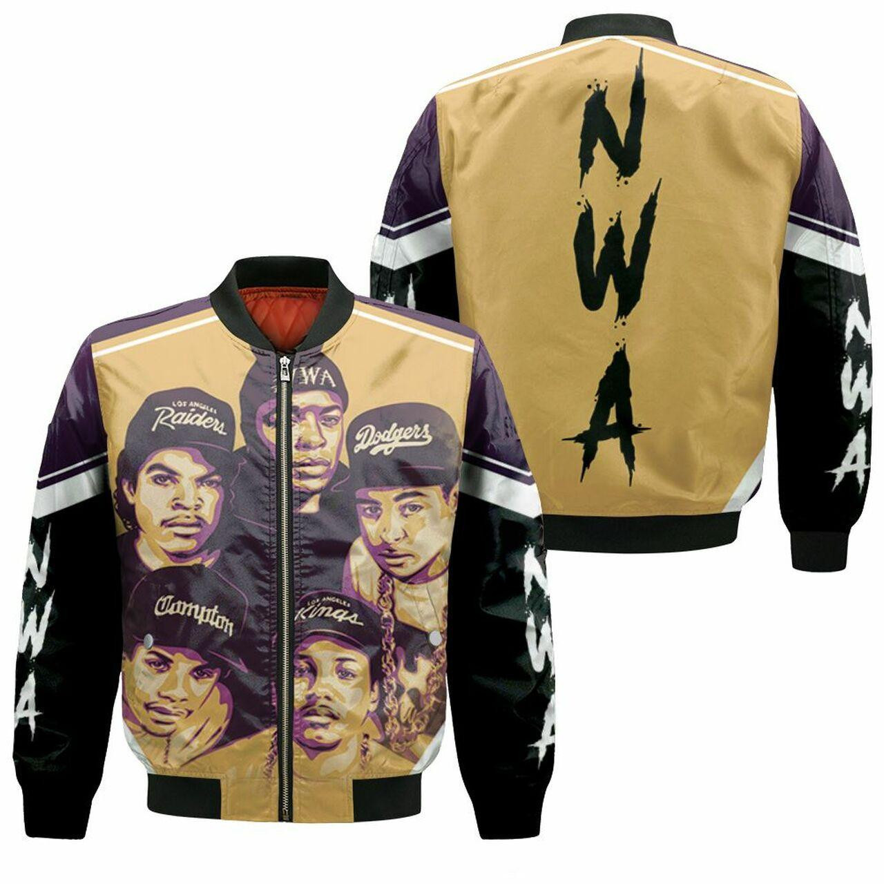 N.w.a Legendary Rappers Bomber Jacket