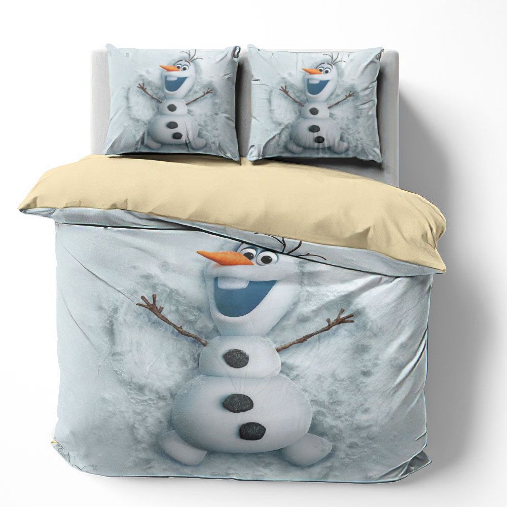 Frozen Bedding Set Olaf Making Snowangel Duvet Covers