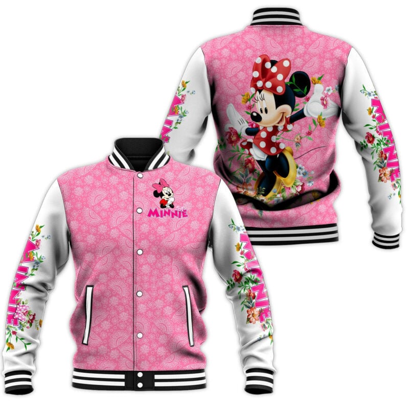 Dancing Minnie Mouse Baseball Jacket