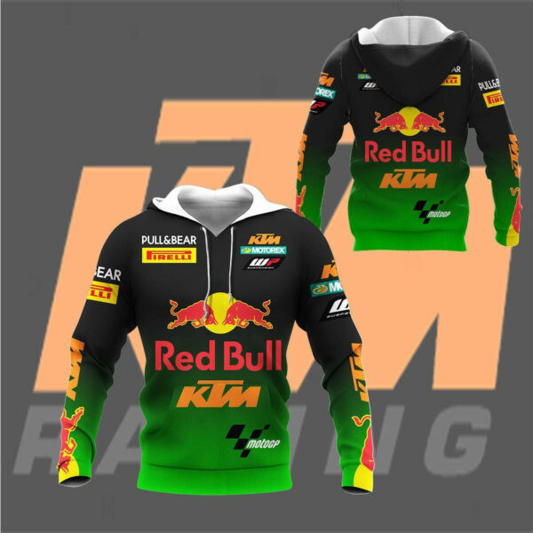 Ktm Racing Shirt 802, 3d Hoodie Zip Hoodie 1341