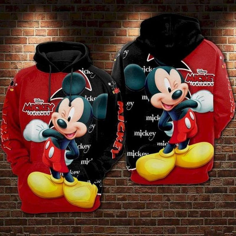 Mickey Mouse Cute Lover 3d Hoodie Zip Hoodie 280