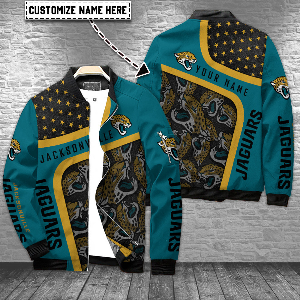 Jacksonville Jaguars Personalized Bomber Jacket BG778