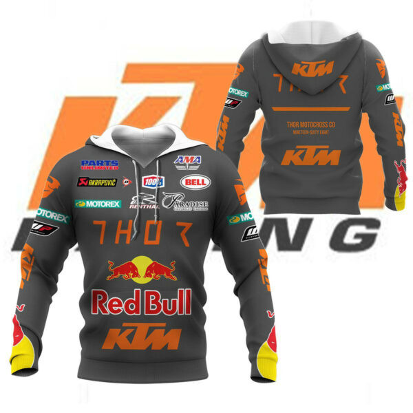 Red Bull Ktm Factory Racing F1 8k115 3d Zip Hoodie Hoodie Ii0 2481