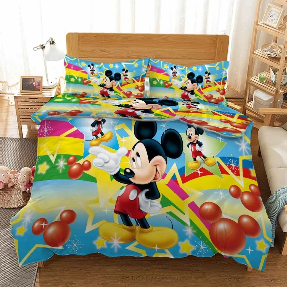 MM Bedding Set DN MM Baloon And Rainbow Star Pattern Duvet Covers