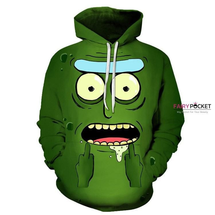 Rick and Morty Rick Green 3D All Over Print Hoodie & Zip Hoodie