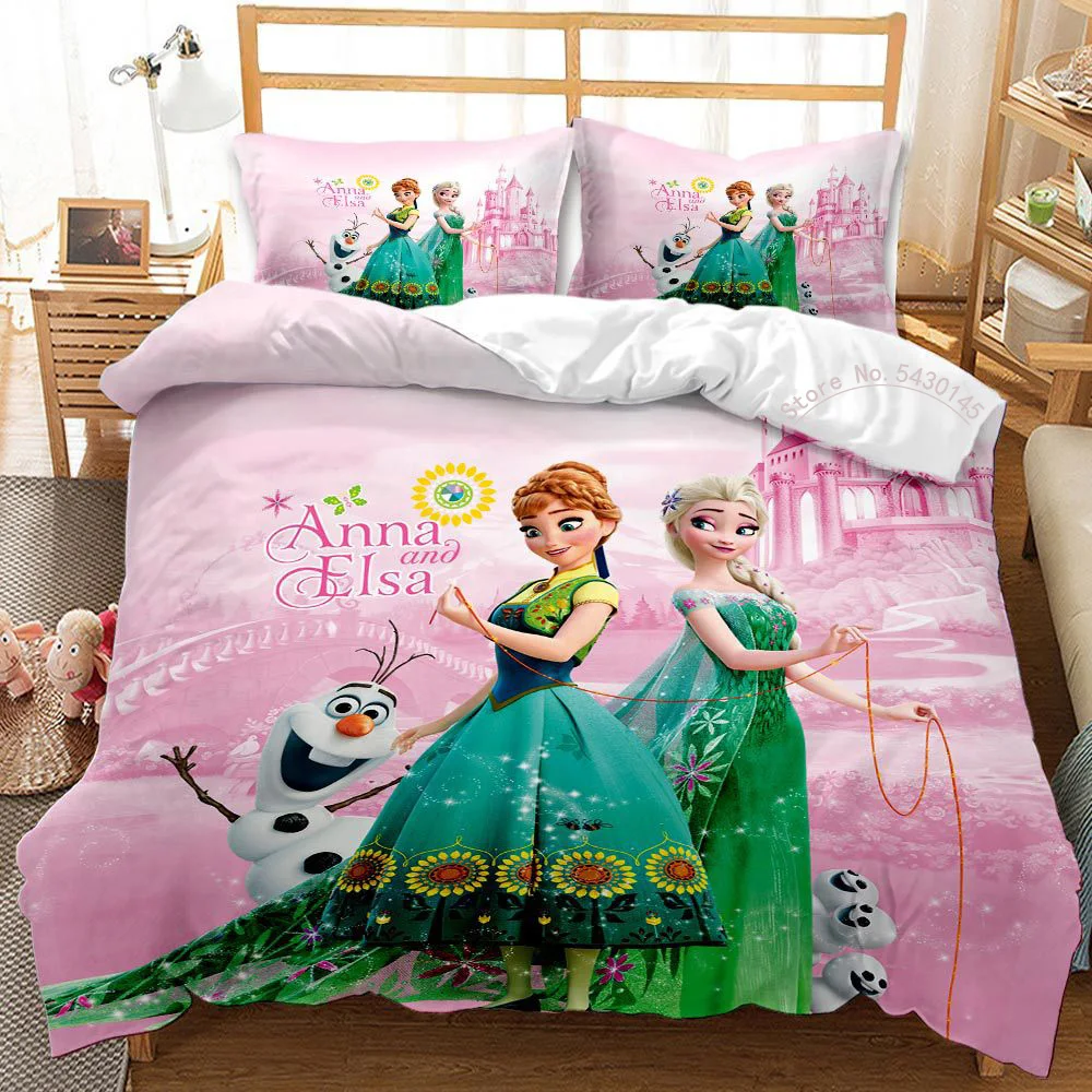 Frozen Bedding Set Elsa Anna And Olaf Graphic Duvet Covers