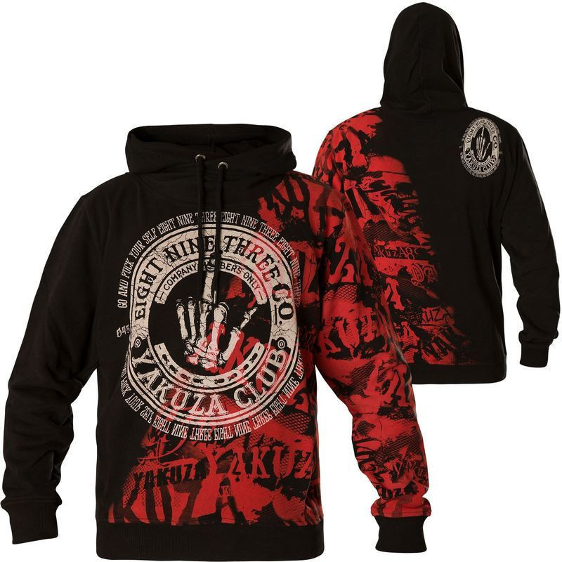 Yakuza Club Over Print 3d Hoodie Zip Hoodie