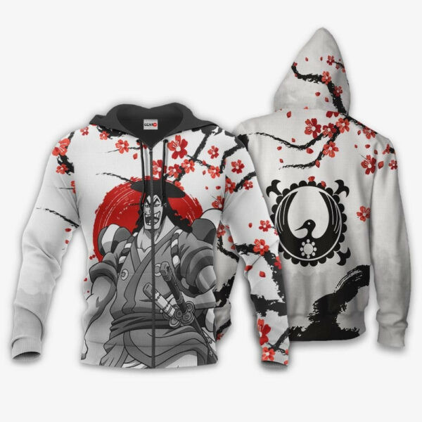 Kozuki Oden Japan Cherry Blossoms One Piece Anime 1k670 Cartoon Graphic Outfits Aop 3d Hoodie, Zip Hoodie 634