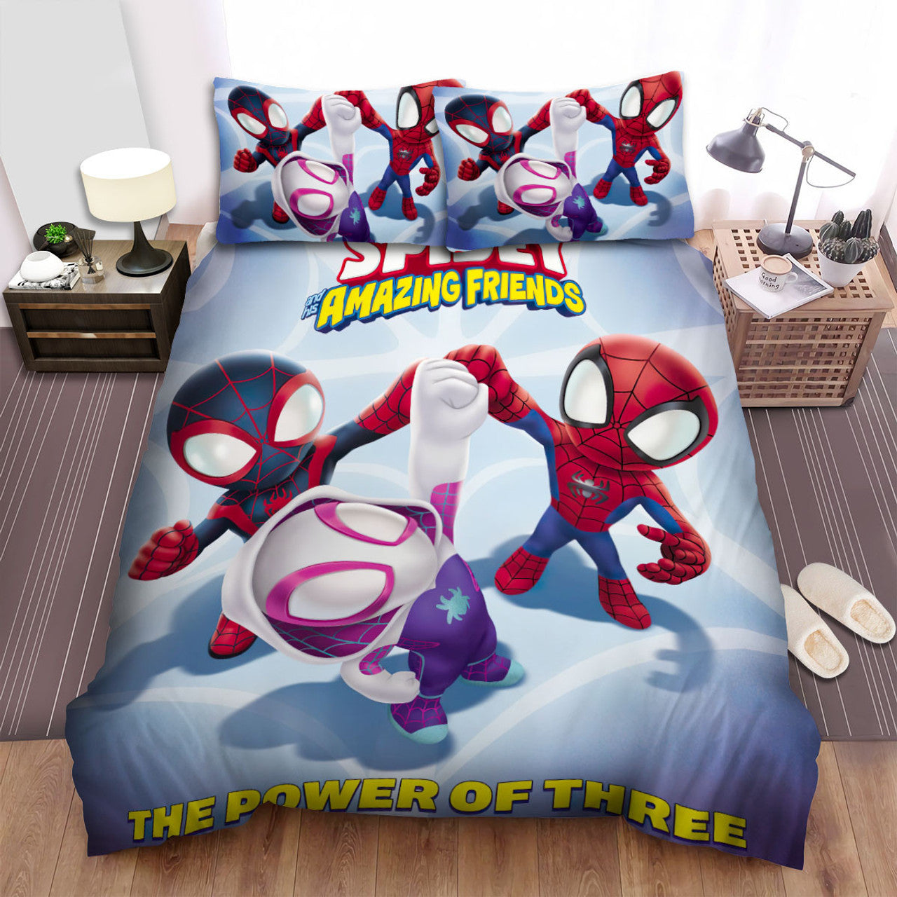 Spiderman Bedding Set MV His Amazing Friends The Power Of Three Duvet Covers