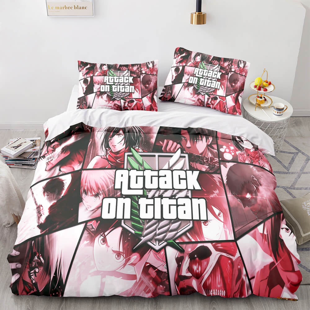 Attack On Titan Bedding Set Attack On Titan Game Style Duvet Covers