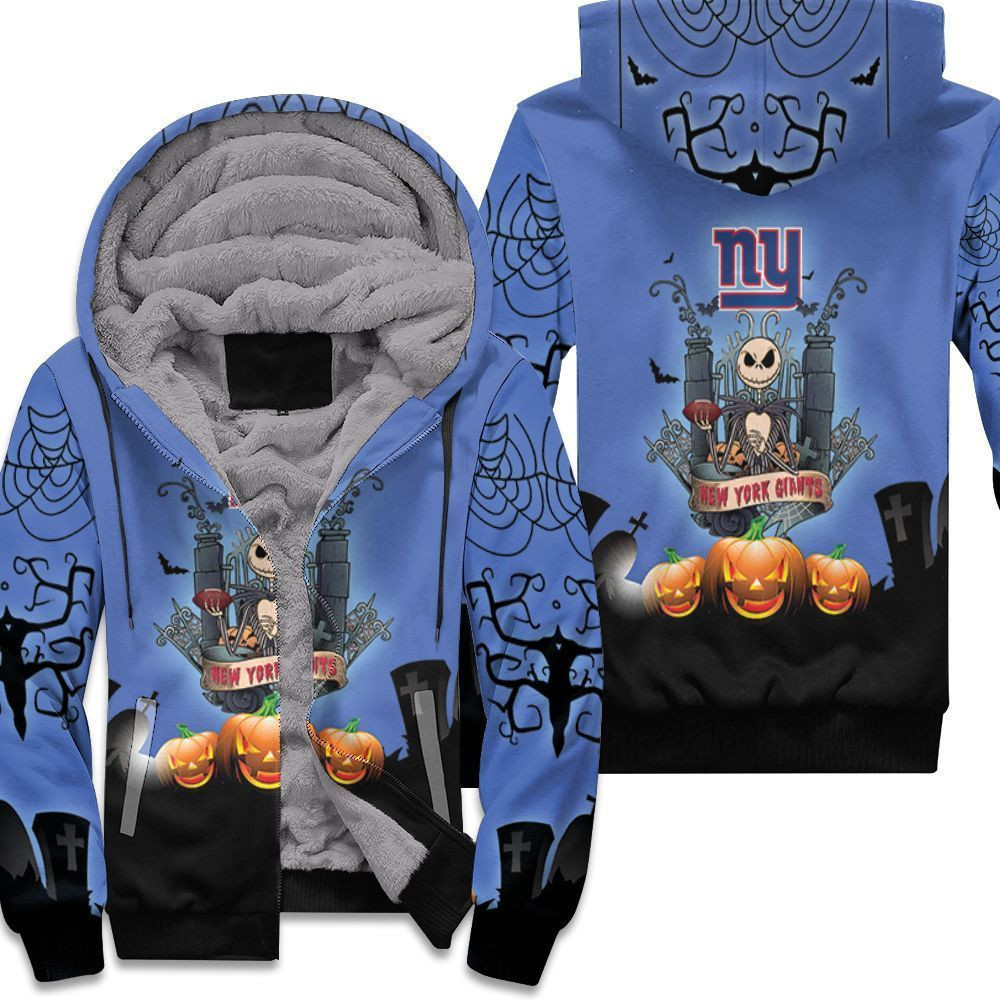 New York Giants And Jack Skellington 3D All Over Print Hoodie & Zip Hoodie