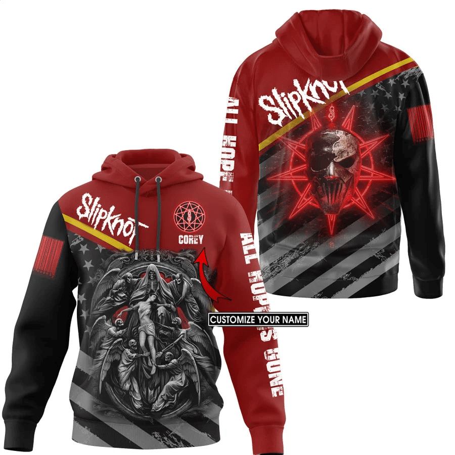 Custom Name Slipknot Heavy Metal Band 16 Fan Gift, Slipknot Heavy Metal Band Aop Hoodie