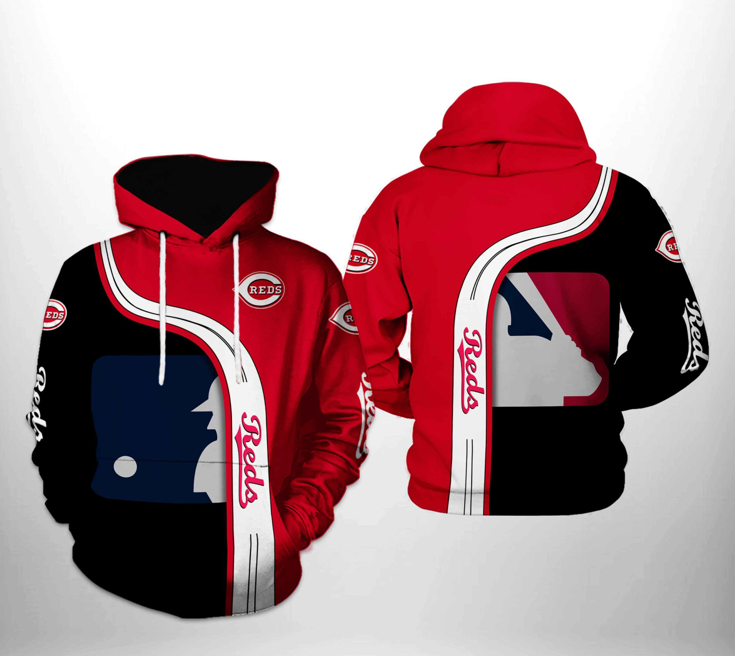 Cincinnati Reds MLB Team 3D All Over Print Hoodie & Zip Hoodie