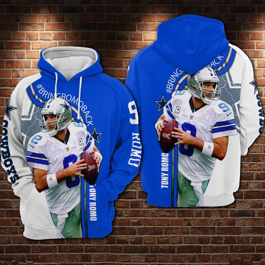 Cowboys Romo Back 3D All Over Print Hoodie & Zip Hoodie