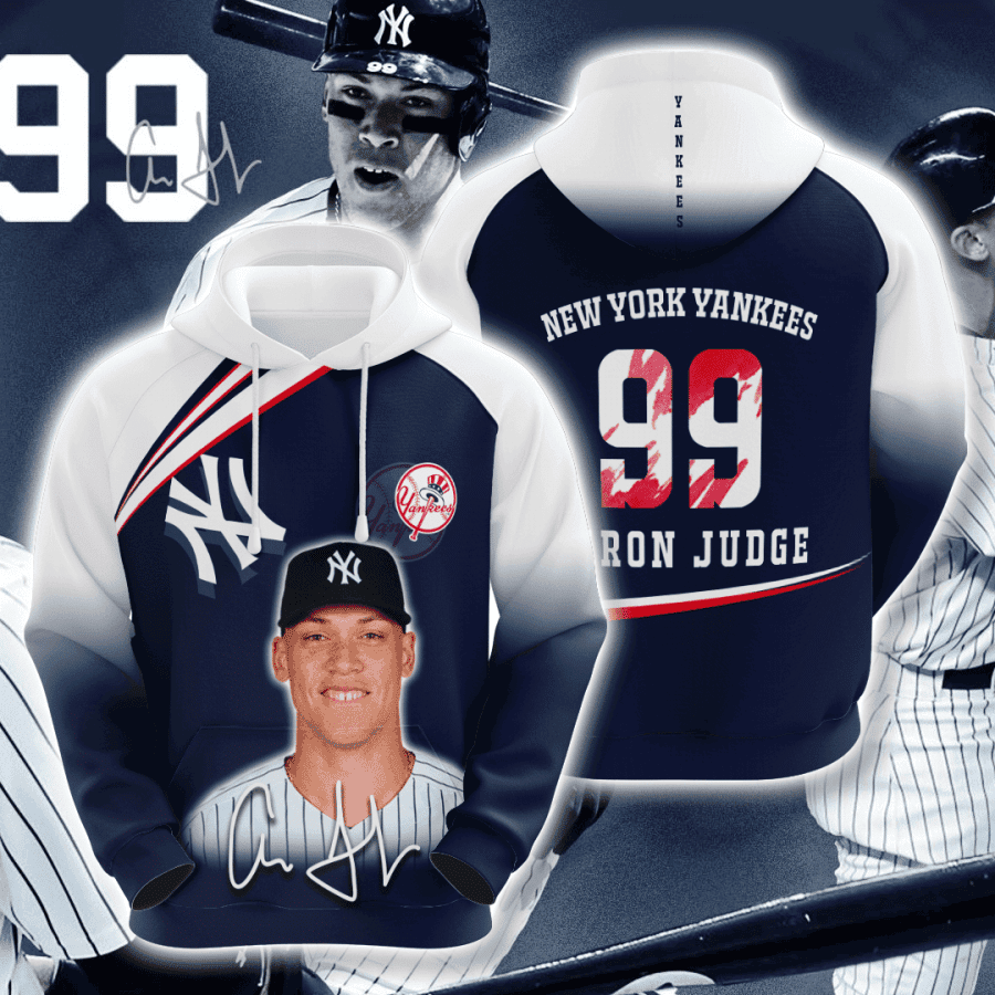New York Yankees Aaron Judge 3D All Over Print Hoodie & Zip Hoodie