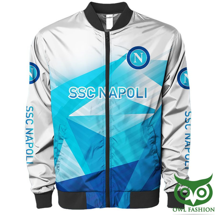 SSC Napoli Blue Hawaiian Bomber Jacket